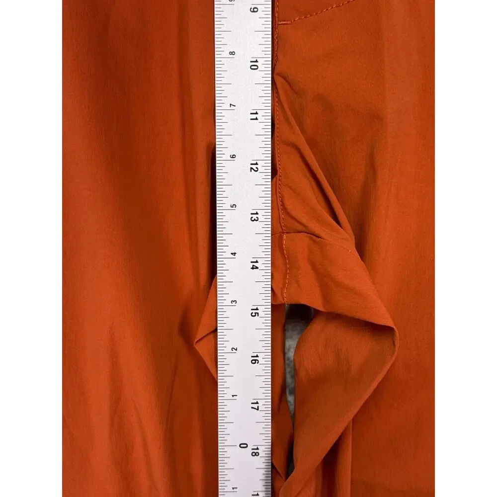 New Urban Outfitters Pants Large Mens Standard Cloth Orange Nylon Tapered Leg